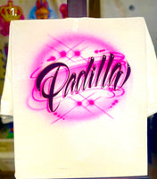 Airbrush Nova Classic-up to 1 Word & 3 colors T-Shirt included